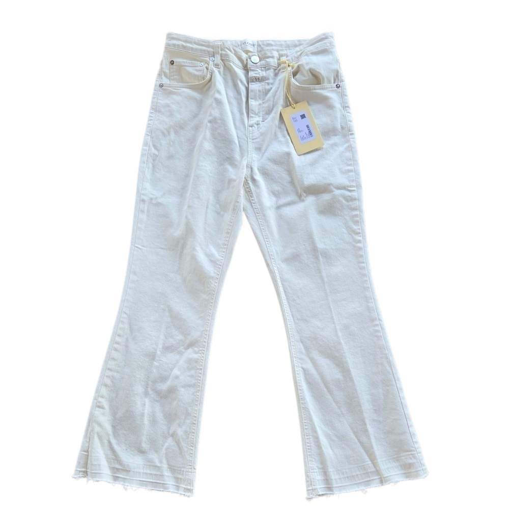 Closed Flared Jeans - Hi-Sun White Cropped Jeans Size 31